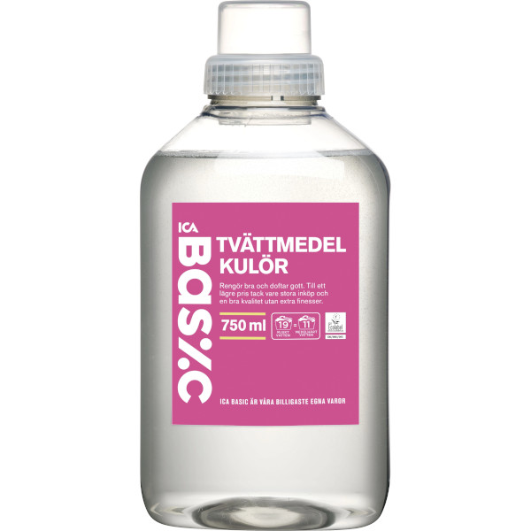 ICA Basic Tvättmedel Flytande Kulör