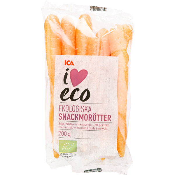 ICA I Love Eco Snackmorötter Ekologiska