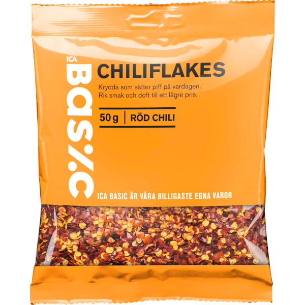 ICA Basic Chiliflakes Röd Chili