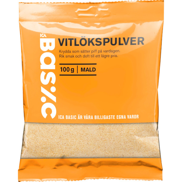 ICA Basic Vitlökspulver