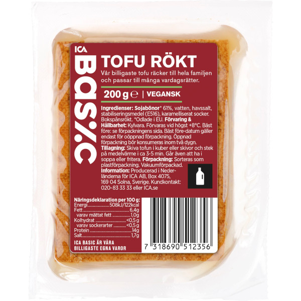ICA Basic Tofu Rökt