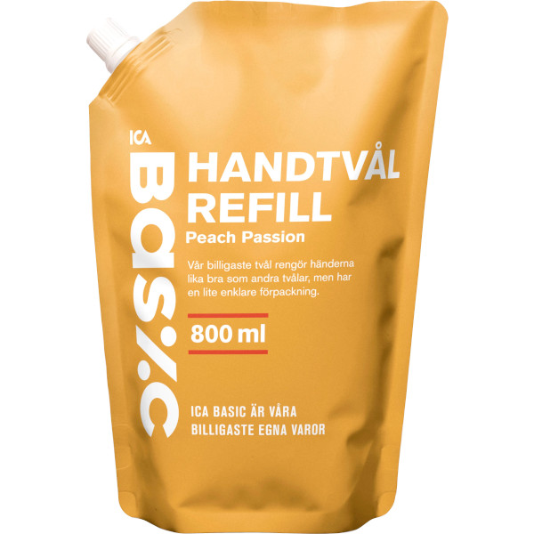 ICA Basic Handtvål Peach Passion Refill