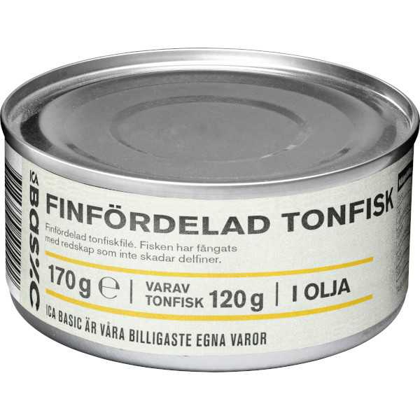 ICA Basic Tonfisk Finfördelad Olja
