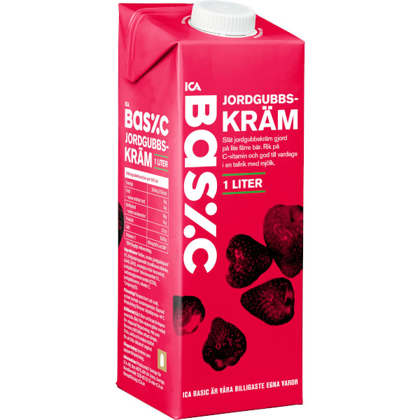 ICA Basic Jordgubbskräm