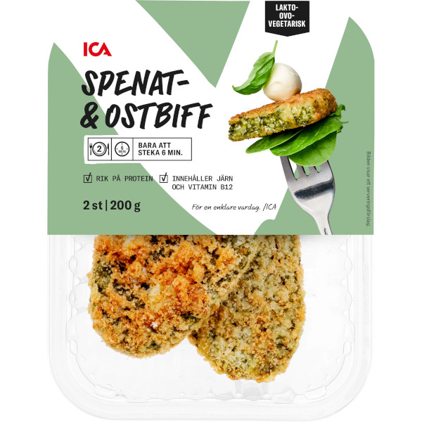 ICA Spenat & Ostbiffar