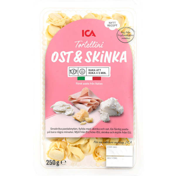 ICA Tortellini Ost & Skinka