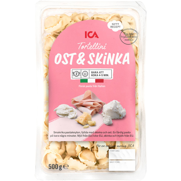 ICA Tortellini Ost & Skinka