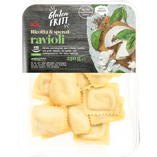 ICA Ravioli Ricotta & Spenat Glutenfri