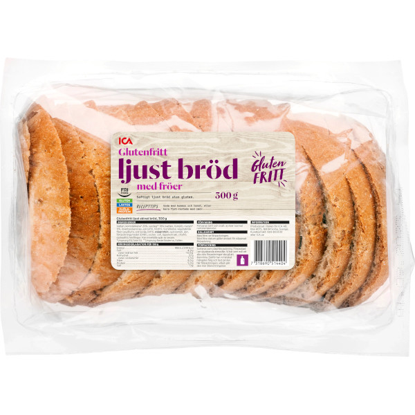 ICA Ljust Bröd Fröer Glutenfritt