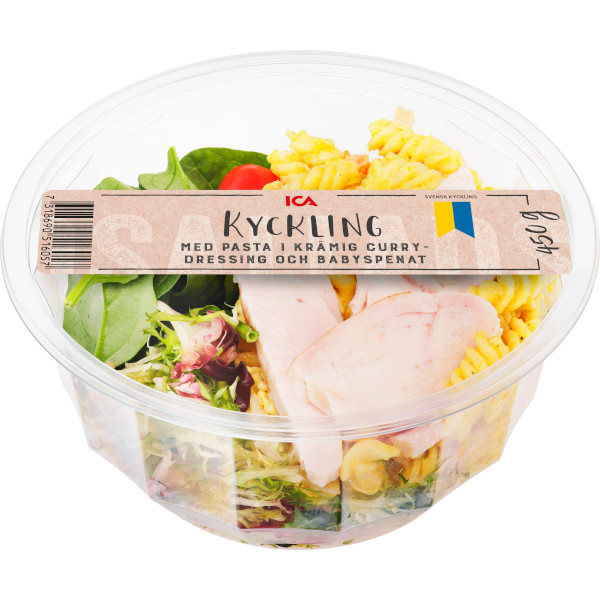 ICA Sallad Kyckling & Pasta Curry