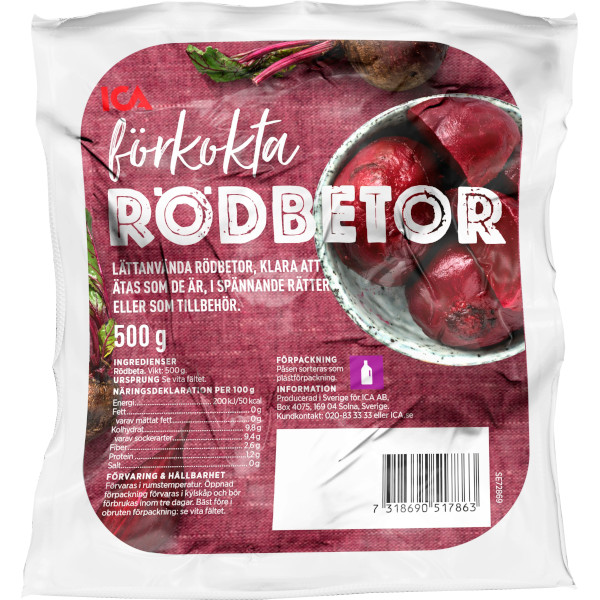 ICA Rödbetor Förkokta