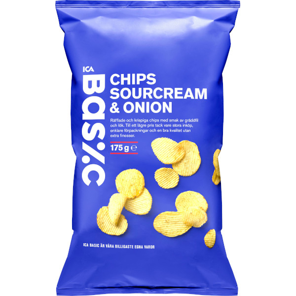 ICA Chips Sourcream & Onion