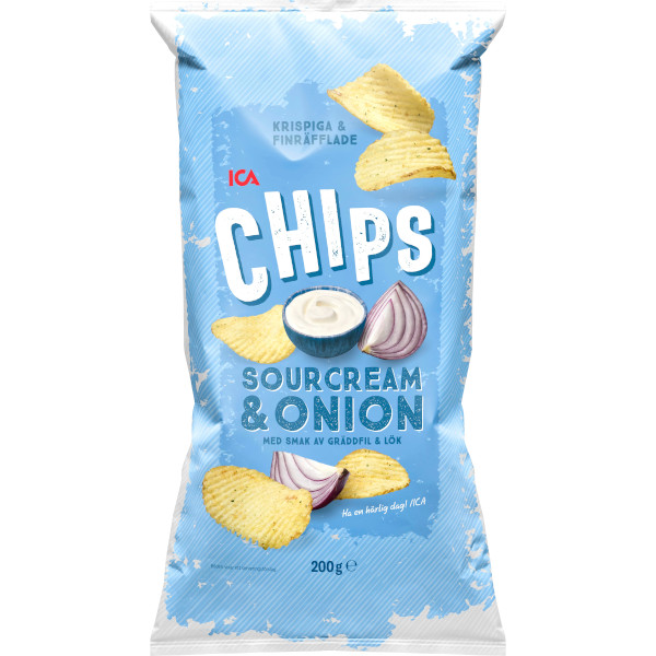 ICA Chips Sourcream & Onion