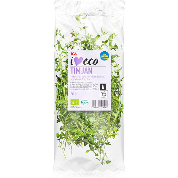 ICA I Love Eco Timjan Ekologisk
