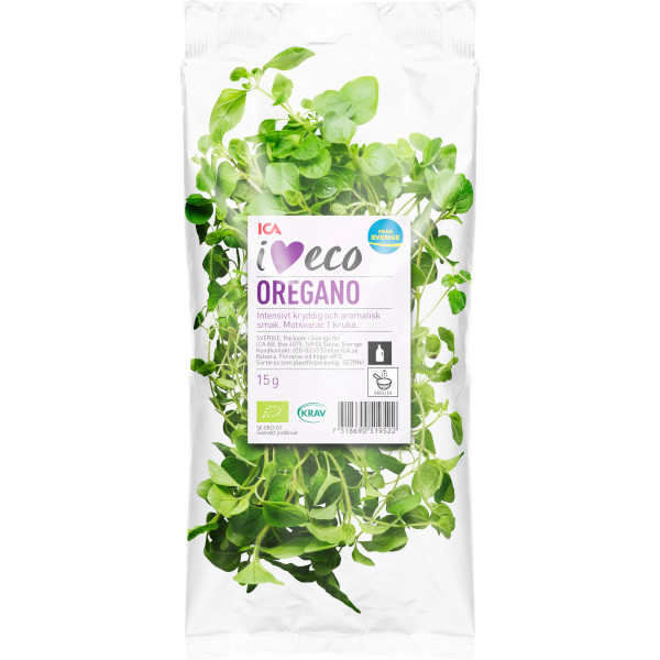 ICA I Love Eco Oregano Ekologisk