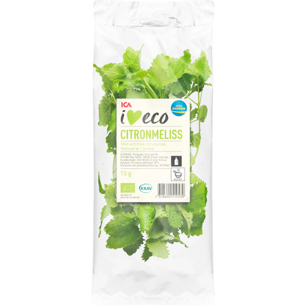 ICA I Love Eco Citronmeliss Ekologisk