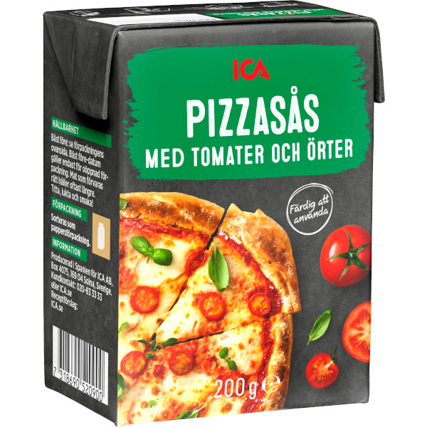 ICA Pizzasås Tomater & Örter