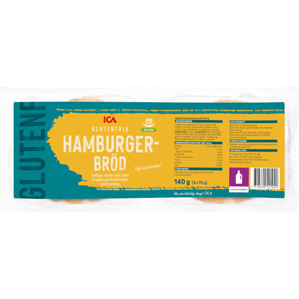 ICA Hamburgerbröd Glutenfria