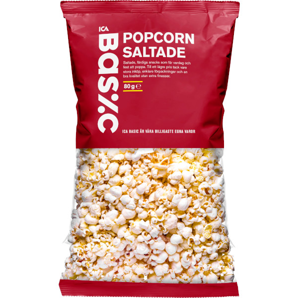 ICA Basic Popcorn Saltade