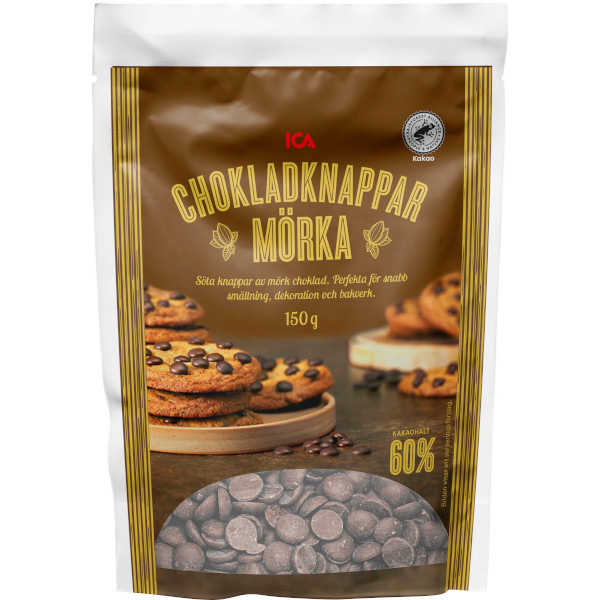 ICA Chokladknappar Mörka