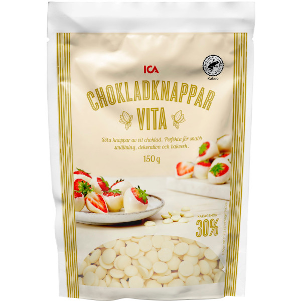 ICA Chokladknappar Vita