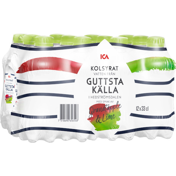 ICA Vatten Kolsyrat Granatäpple & Lime