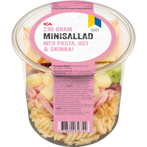 ICA Minisallad Pasta/Ost/Skinka