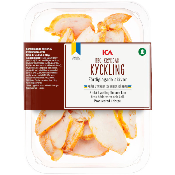 ICA Kycklingskivor BBQ-Kryddad