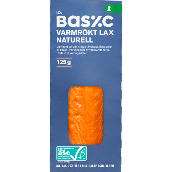 ICA Basic Lax Varmrökt Naturell