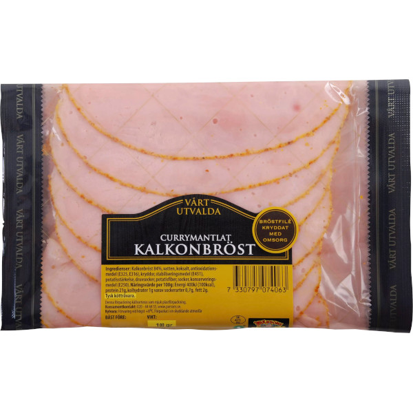 Pärsons Kalkonbröst Currymantlat Utvalda Skivor