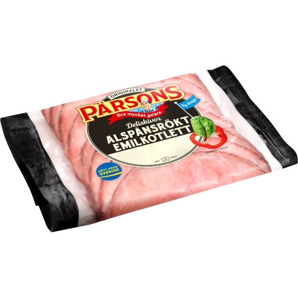 Pärsons Emilkotlett Alspånsrökt Deliskivor