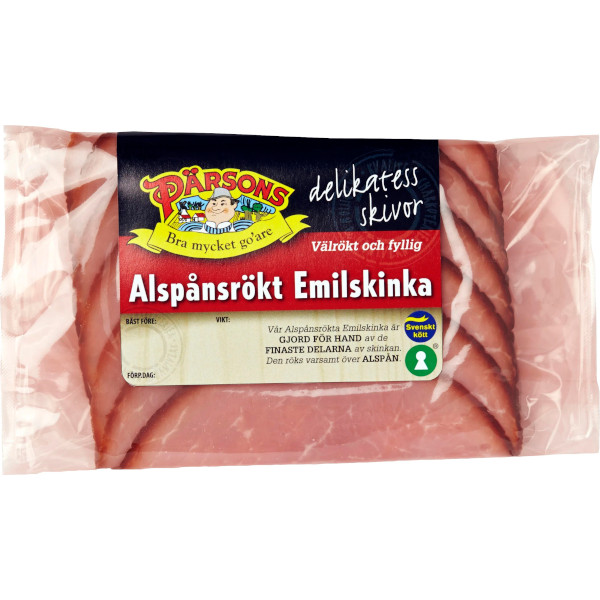 Pärsons Emilskinka Alspånsrökt Delikatesskivor