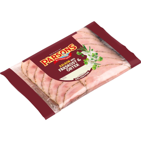 Pärsons Kalkon Färskost & Örter Deliskivor