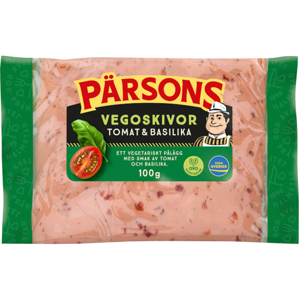 Pärsons Vegoskivor Tomat & Basilika