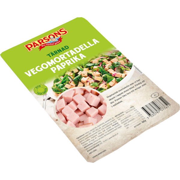 Pärsons Vegomortadella Paprika Tärnad