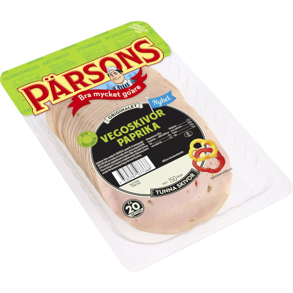 Pärsons Vegoskivor Paprika Tunna Skivor