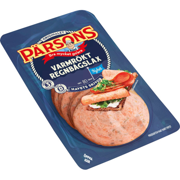 Pärsons Regnbågslax Varmrökt Skivor
