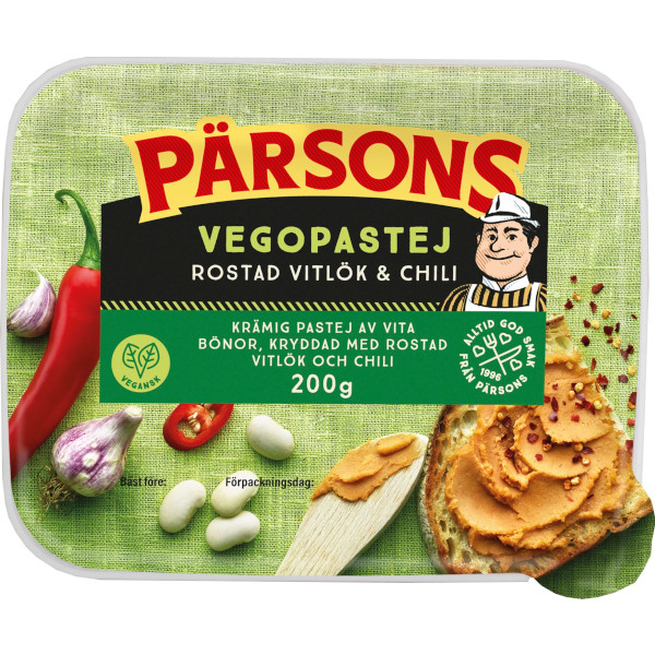 Pärsons Vegopastej Rostad Vitlök & Chili