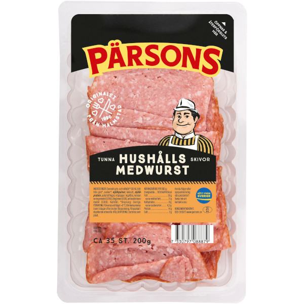 Pärsons Hushållsmedwurst Tunna Skivor