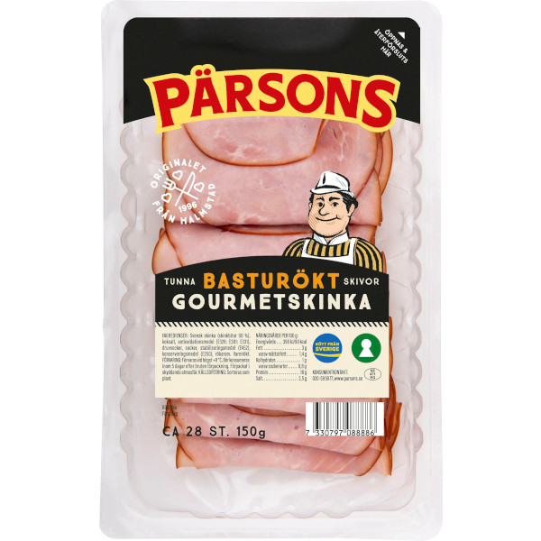 Pärsons Gourmetskinka Basturökt Tunna Skivor