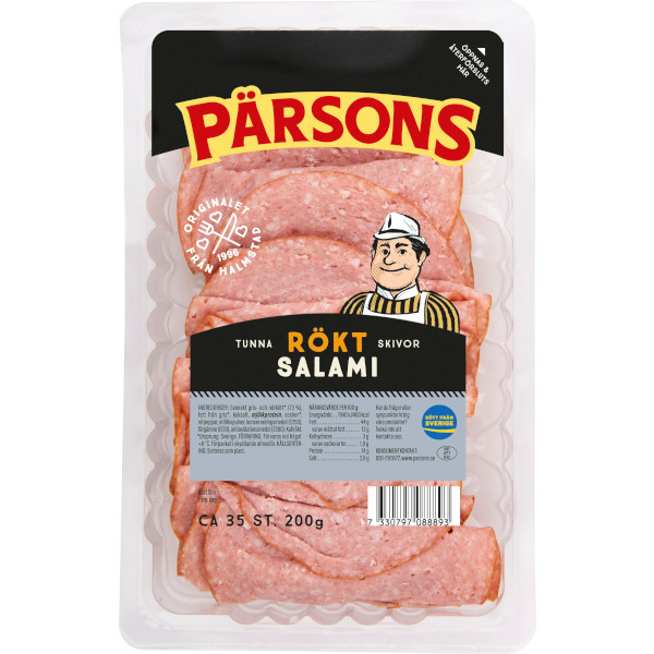 Pärsons Salami Rökt Tunna Skivor