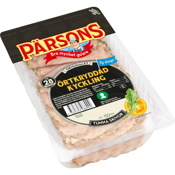 Pärsons Kyckling Örtkryddad Tunna Skivor