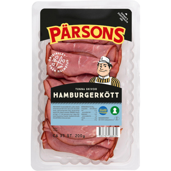 Pärsons Hamburgerkött Tunna Skivor