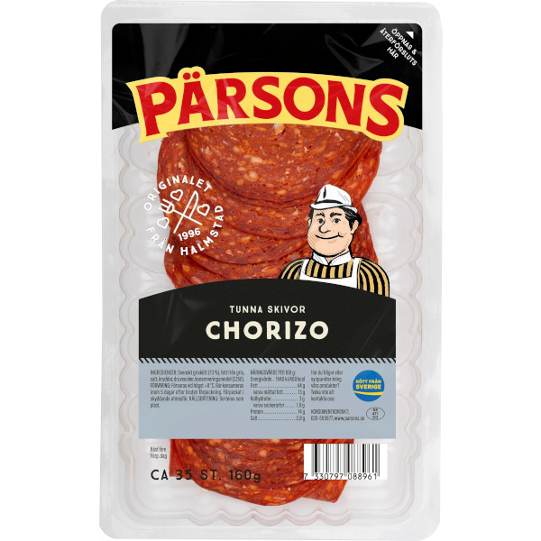 Pärsons Chorizo Tunna Skivor