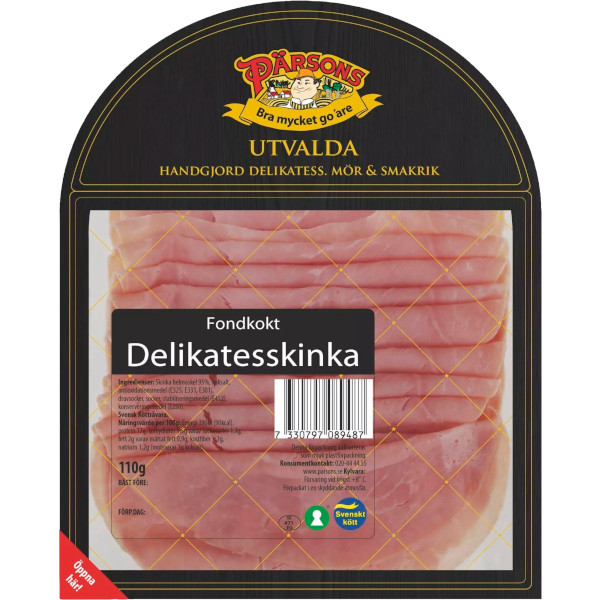 Pärsons Delikatesskinka Fondkokt Utvalda Skivor