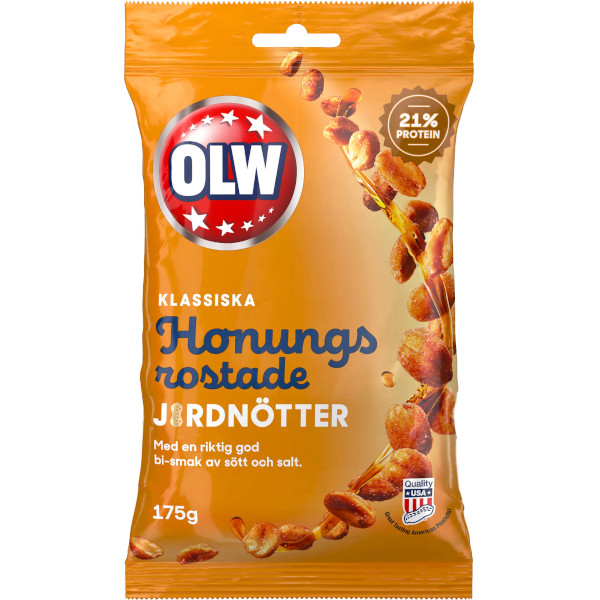 OLW Jordnötter Honungsrostade