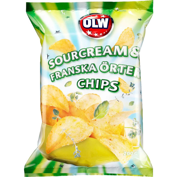 OLW Chips Sourcream & Franska Örter