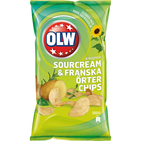 OLW Chips Sourcream & Franska Örter