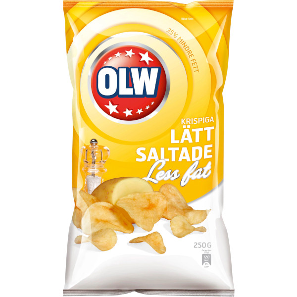 OLW Chips Lättsaltade Less Fat