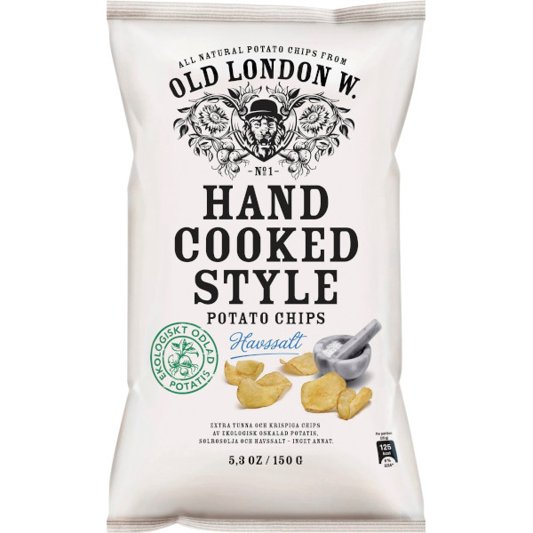 OLW Chips Hand Cooked Style Havssalt